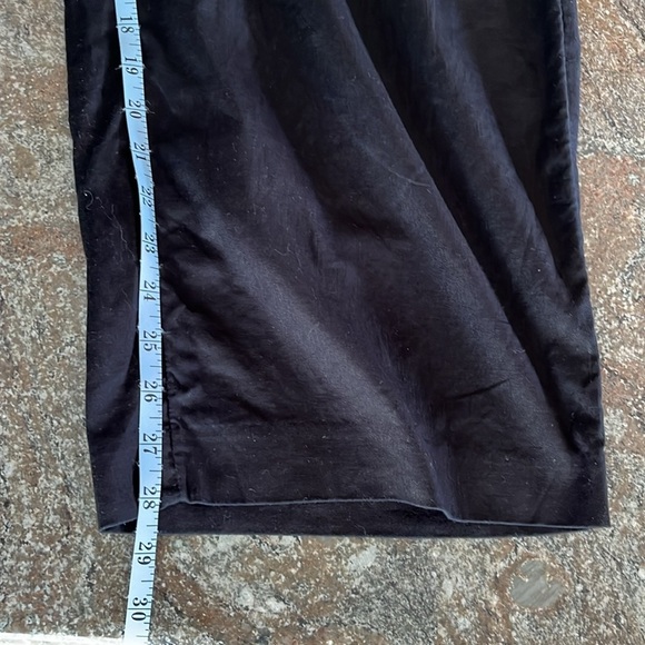 Banana Republic Pleated Wide Leg Linen Cotton Blend Trouser Pant Black 14 Petite - Picture 8 of 12